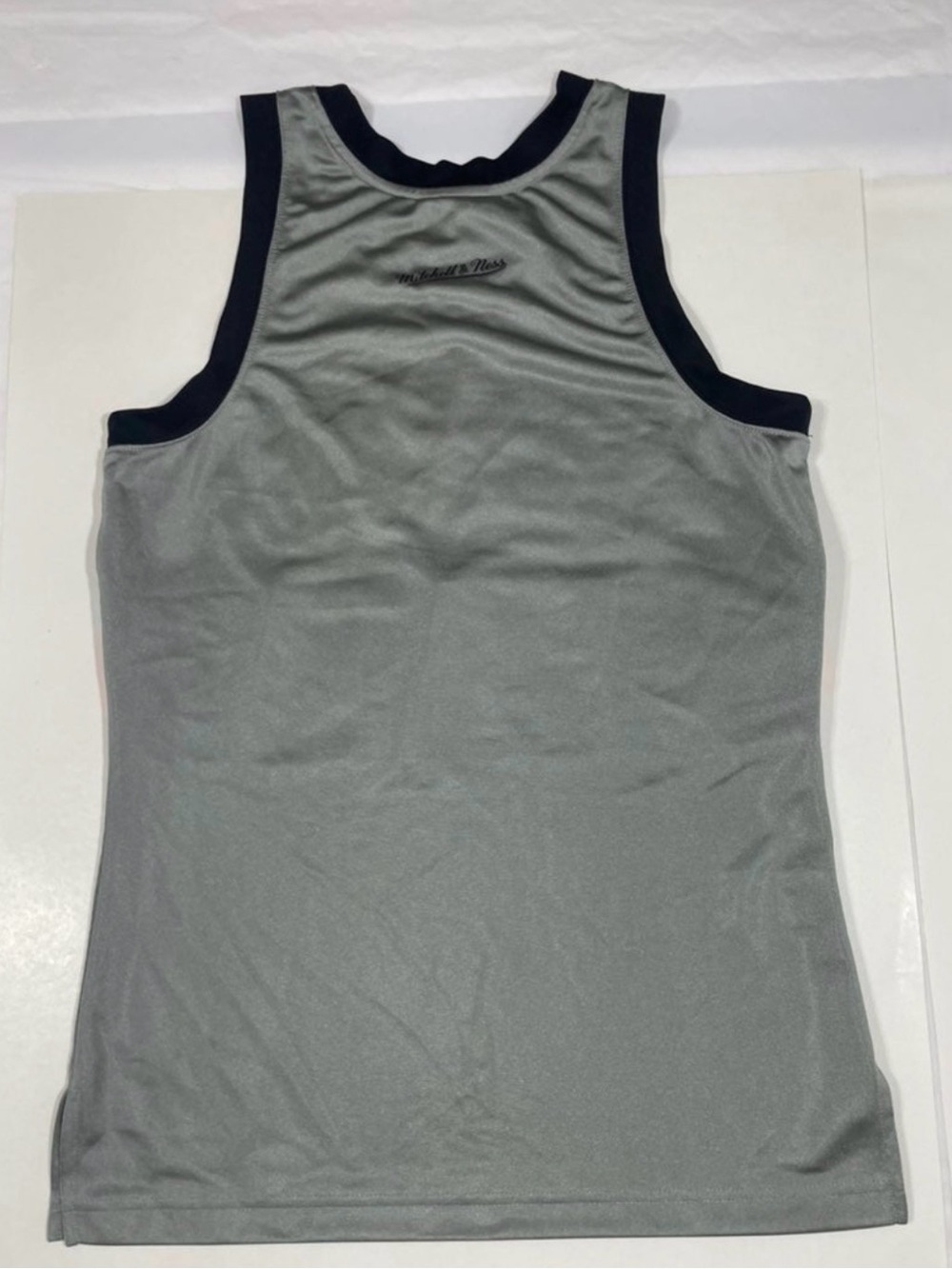 Spurs San Antonio Retro Stripe Basketball Jersey - Gray with Teal, Pink & Orange - Picture 2 of 5
